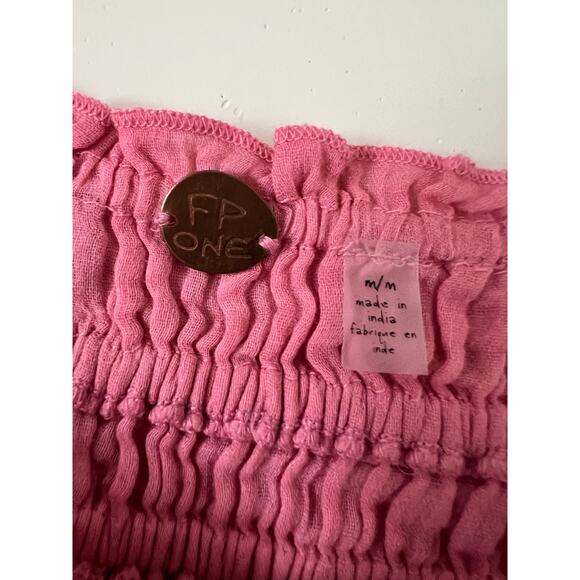 Free People FP One Lausanne Slip Pink Women's Dress Summer A-Line Medium - Picture 2 of 3